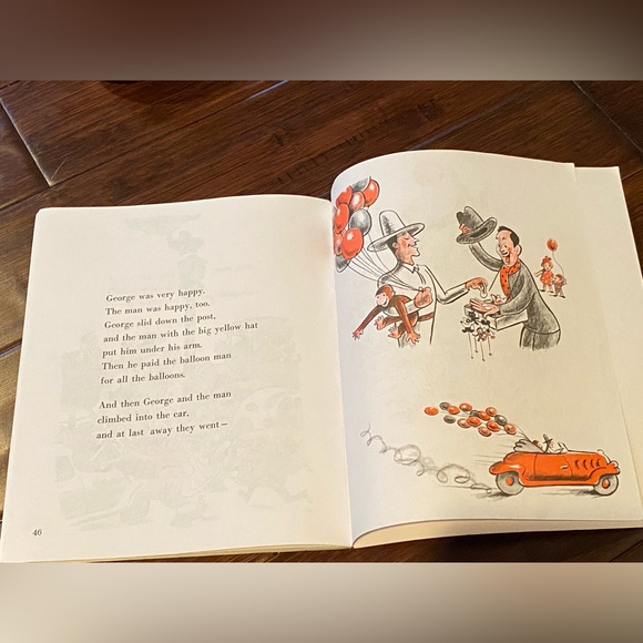 3 piece Curious George bundle; stuffy, coloring & reading book 📖 🐵 - Picture 4 of 15